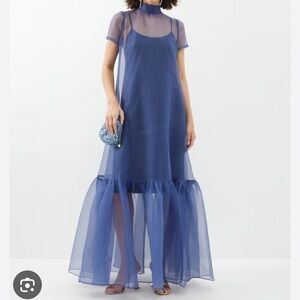 NWOT Staud Calluna Dress Navy XS